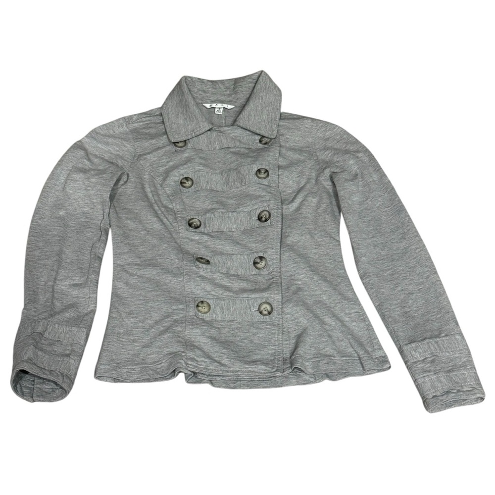 CAbi Jacket Sweatshirt Double Breasted Gray - Small